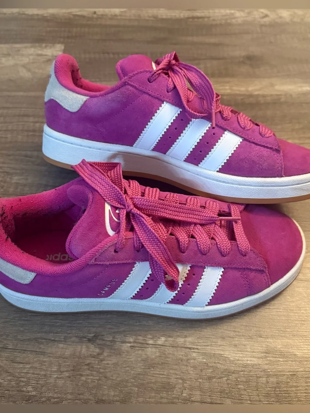 Adidas Campus GS Pink Suede Sneakers Kids 7 / Women’s 8.5